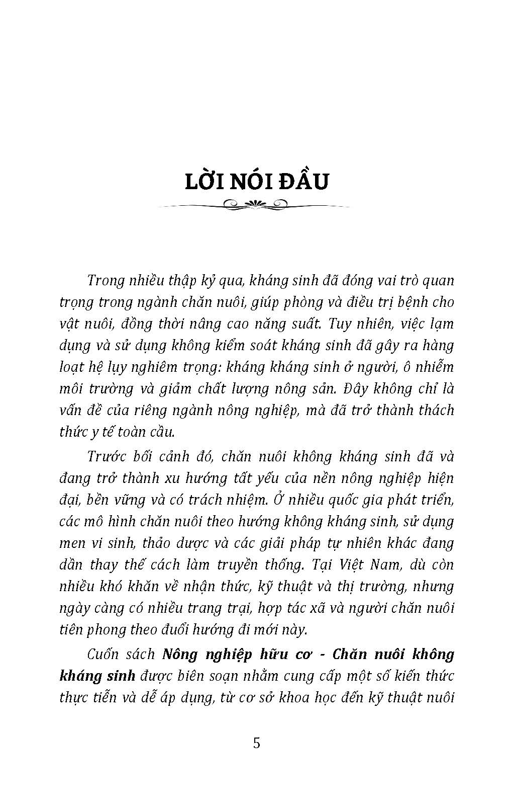 Nông Nghiệp Hữu Cơ - Chăn Nuôi Không Kháng Sinh