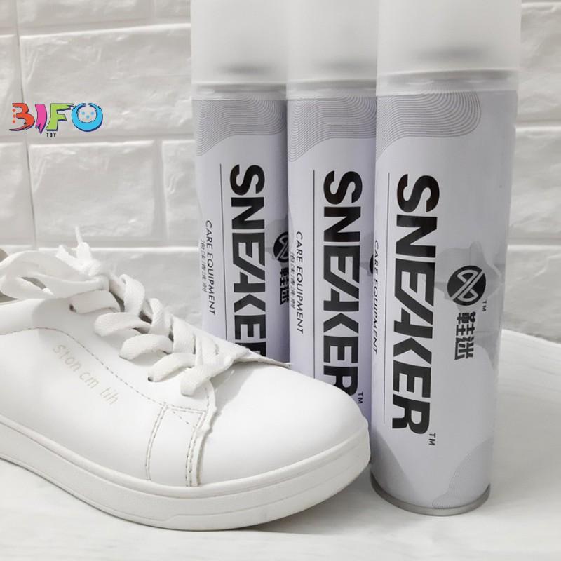 Chai Xịt Bọt Tuyết Vệ Sinh Giày Dép, Bình Xịt Làm Trắng Sạch Giày Thể Thao, Sneaker Tiện Dụng