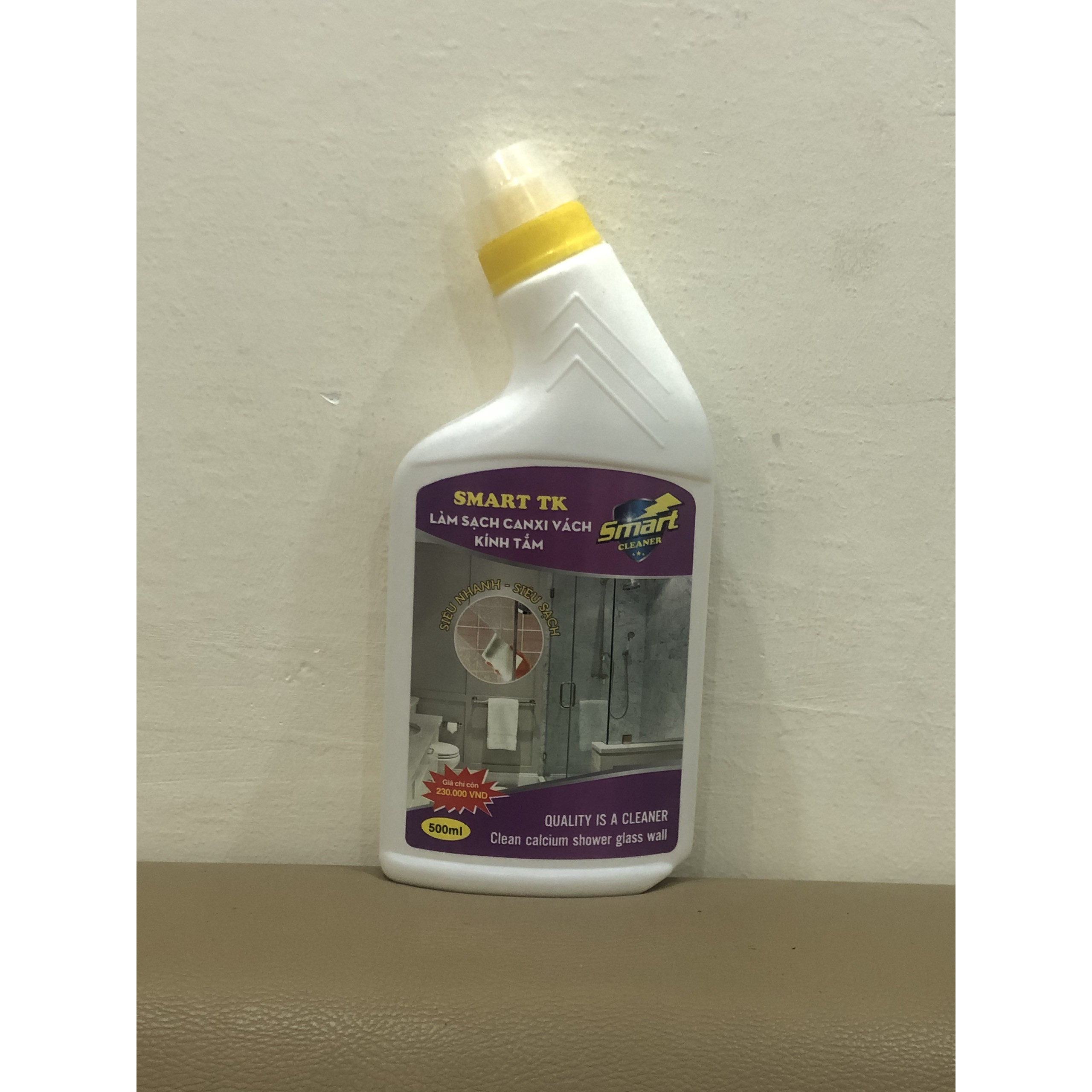 Dung dịch làm sạch canxi vách tắm,nhà kính lâu ngày SMART TK 500ml (hàng chính hãng )