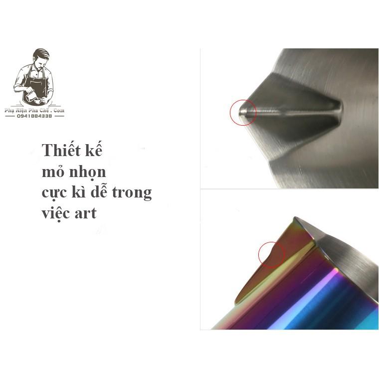 Ca Đánh Sữa Khắc Logo Tulip 600ml  - Ca Đổ Art