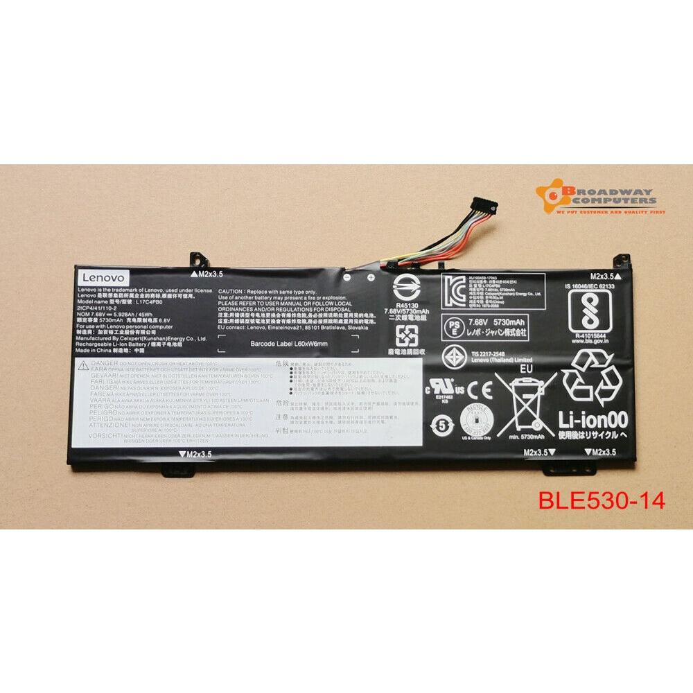 Pin Battery Dùng Cho Laptop Lenovo Yoga 530-14ARR L17C4PB0 L17M4PB0