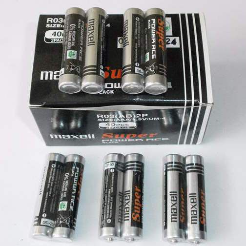 HỘP PIN MAXELL 40 VIÊN  AAA TEM BẠC - HÀNG CHÍNH HÃNG