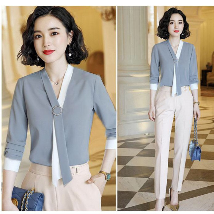 Áo kiểu nữ sang trọng dễ mặc đi làm hoặc dự tiệc
