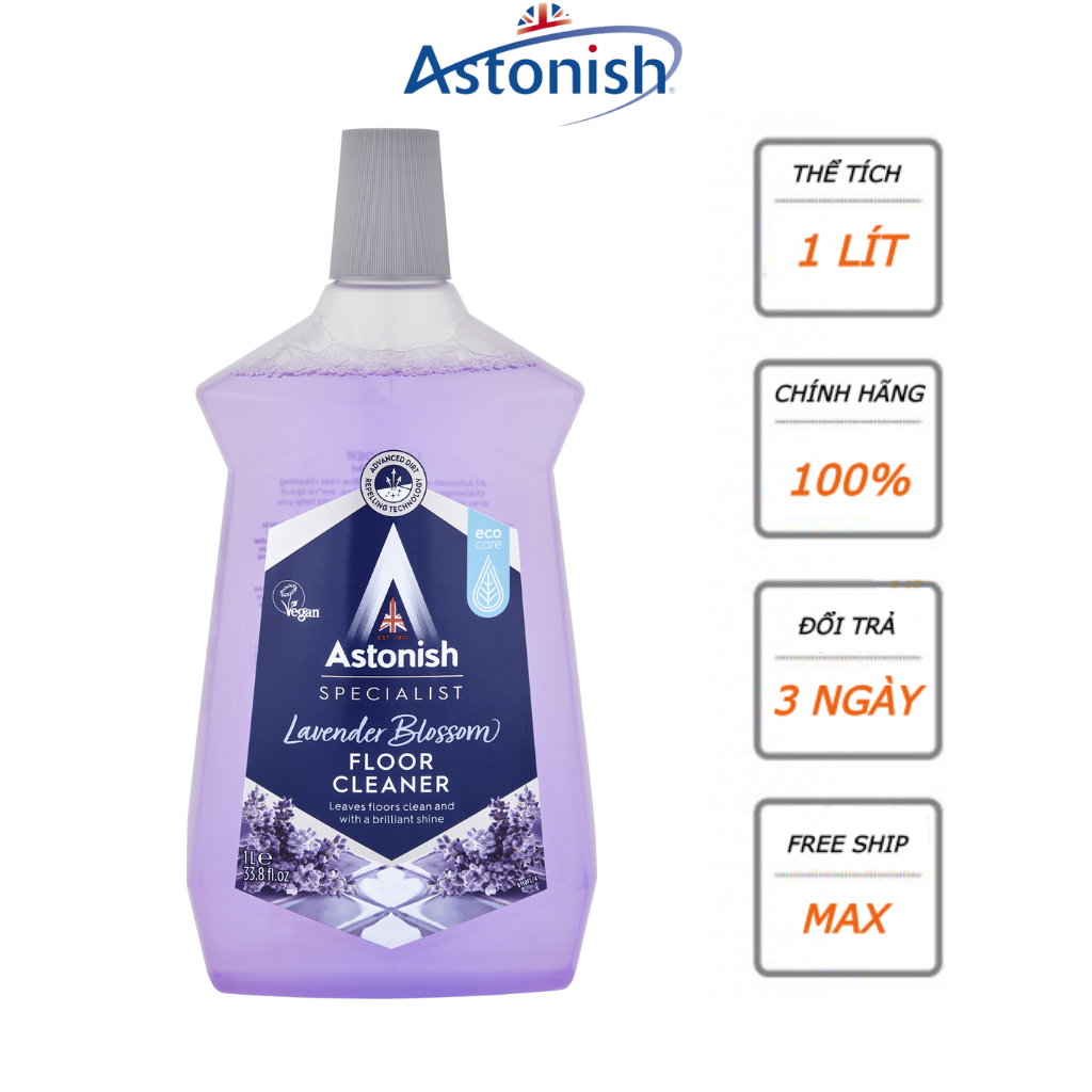 Nước lau sàn nhà hữu cơ đuổi muỗi diệt khuẩn thơm mát ASTONISH 1 lít