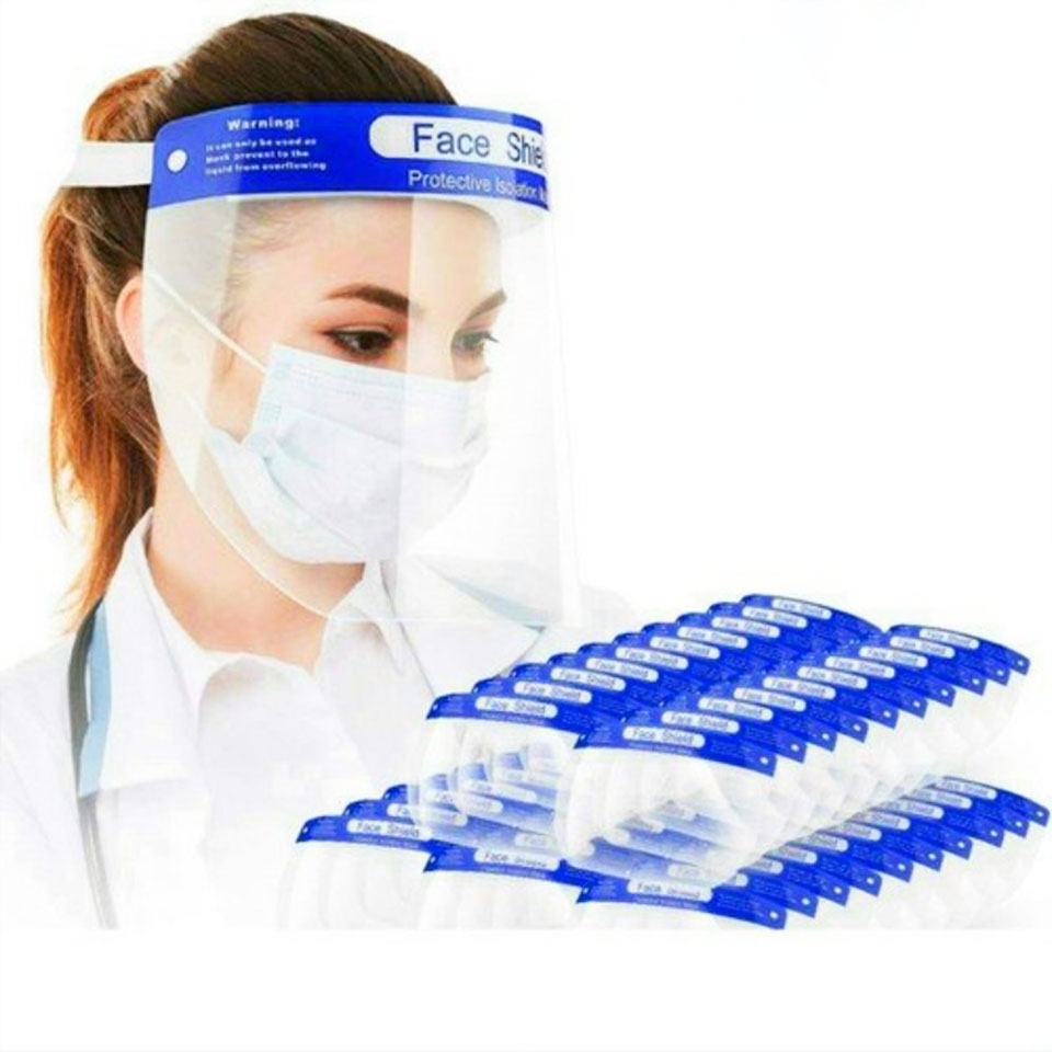 Kính chống giọt bắn, Kính chống dịch Face shield đệm mút xốp bảo vệ 3 chiều an toàn tiện lợi – K024