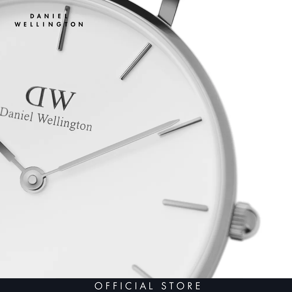 Combo Gift Nữ Daniel Wellington Đồng hồ  Petite Sterling DW00100164 + Vòng tay Elan Unity Bracelet DW00400163