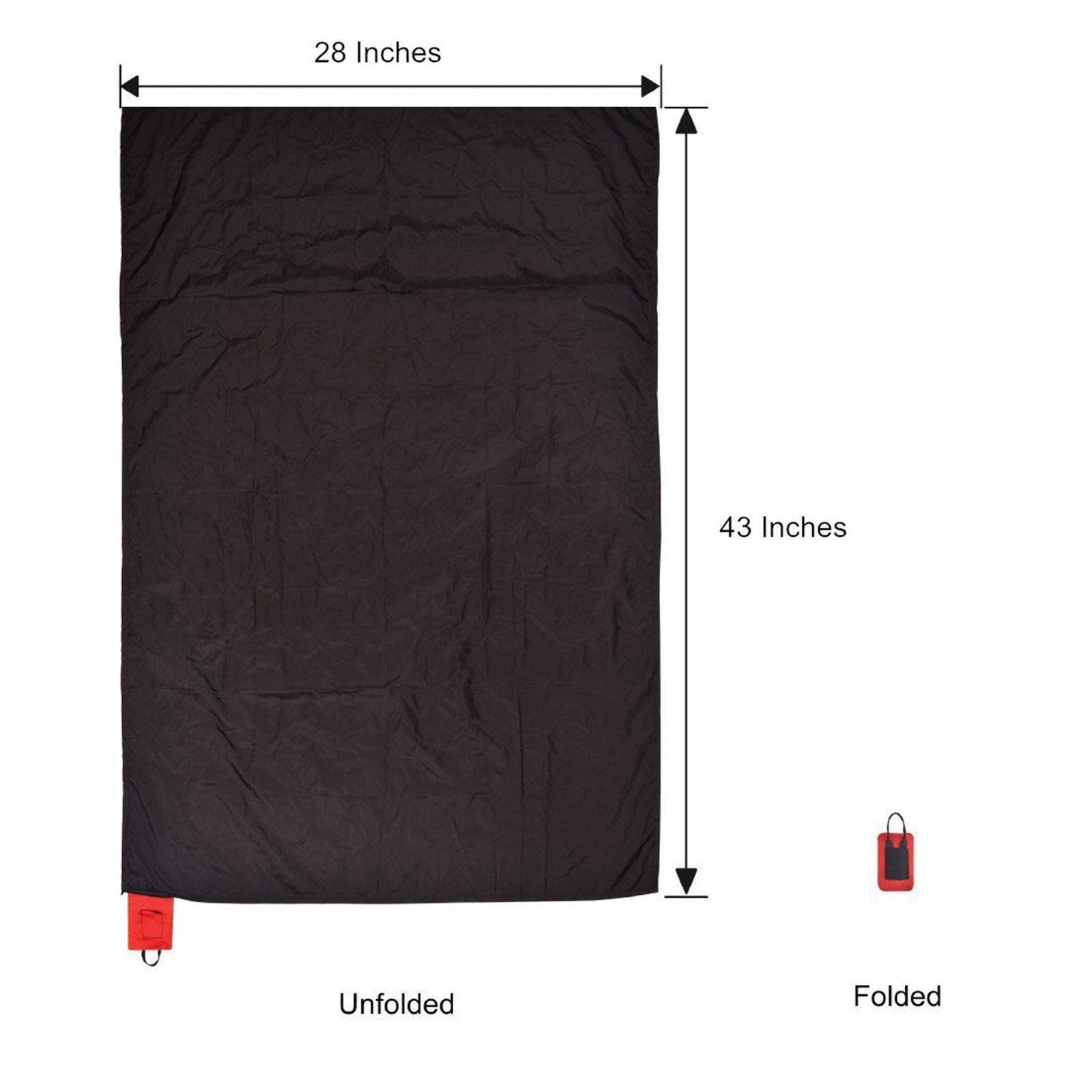 Pocket Picnic Blanket Portable Lightweight Sandproof Folding Rug for Camping Travel