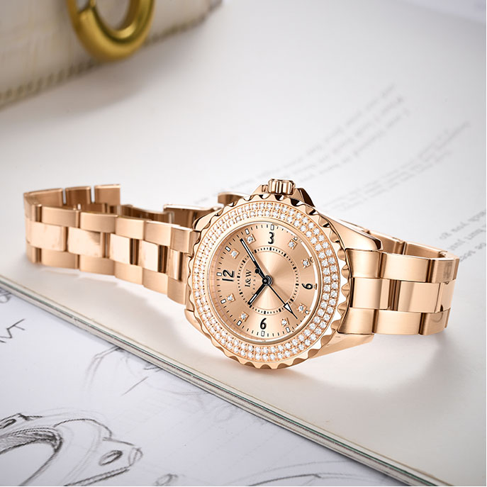 Đồng hồ nữ chính hãng I&amp;W CARNIVAL IW703L-8 Kính sapphire ,chống xước ,Chống nước 30m ,Bảo hành 24 tháng,Máy điện tử(Pin), dây thép 316L không gỉ , thiết kế đơn giản dễ đeo
