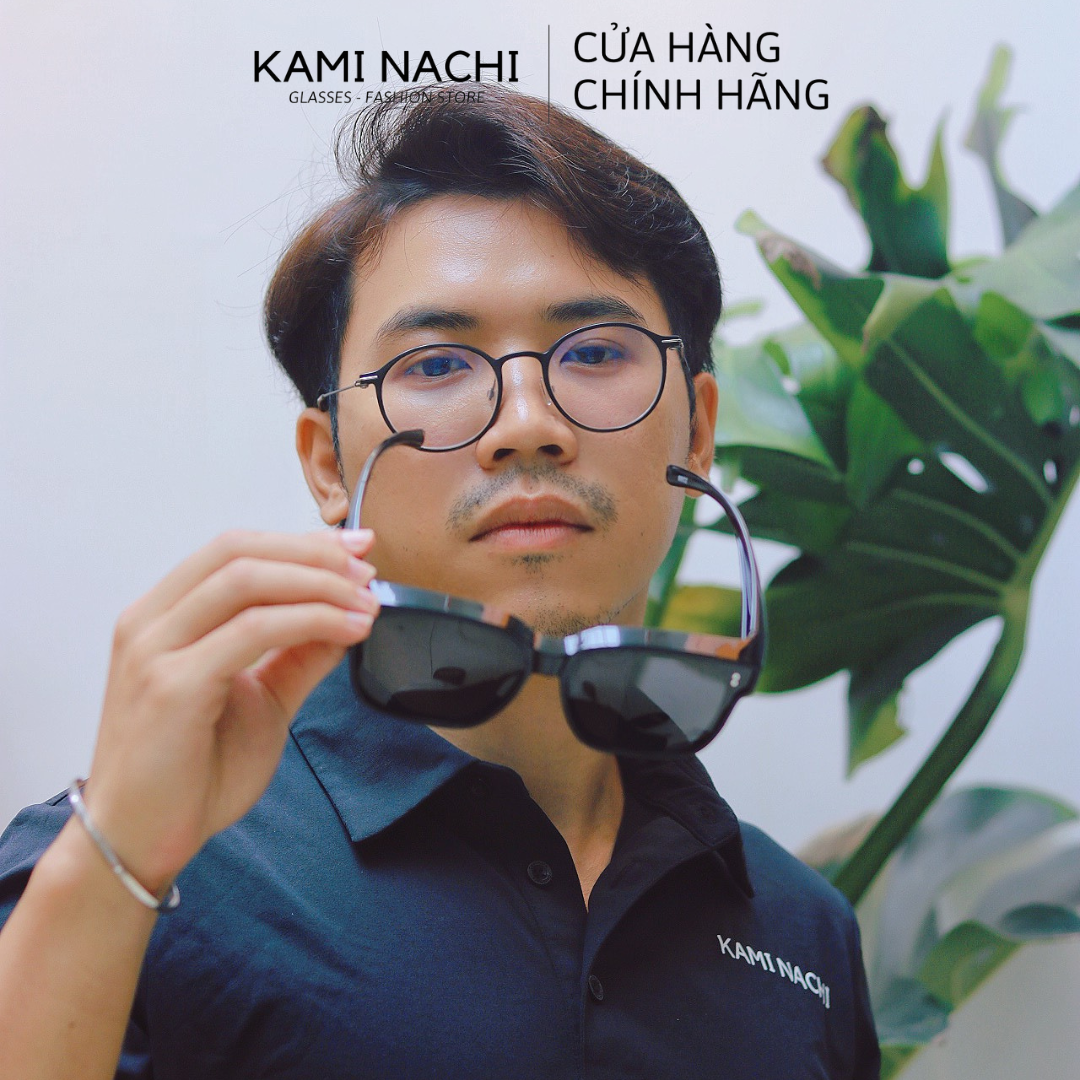 Gọng kính Shield Glasses chống phân cực, chống tia UV, có thể đeo cùng lúc với kính cận KAMI NACHI T8802