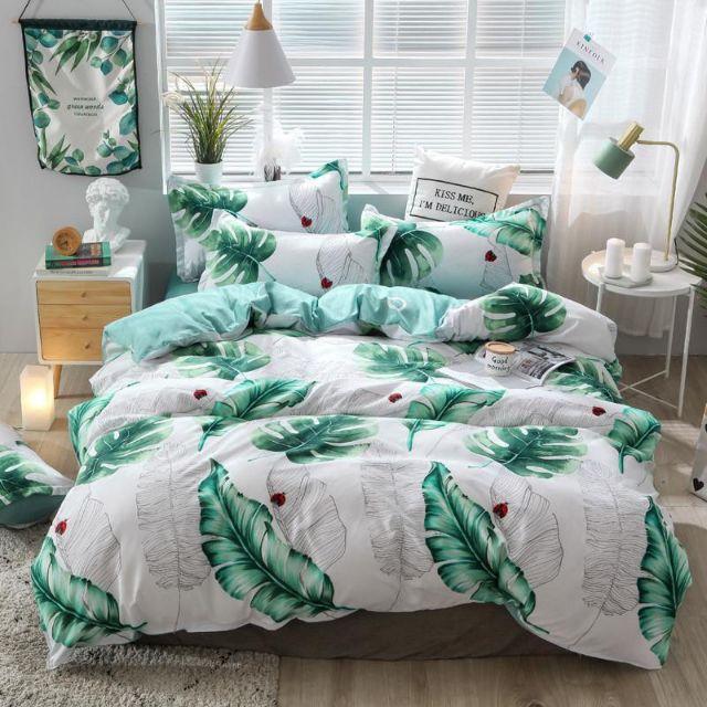 Sét Chăn Ga Gối Đệm Poly Cotton, Drap Ga Trải Giường