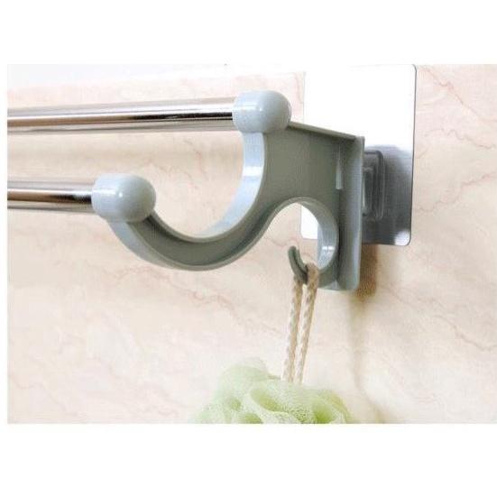 Giá treo khăn mặt đôi hút chân không