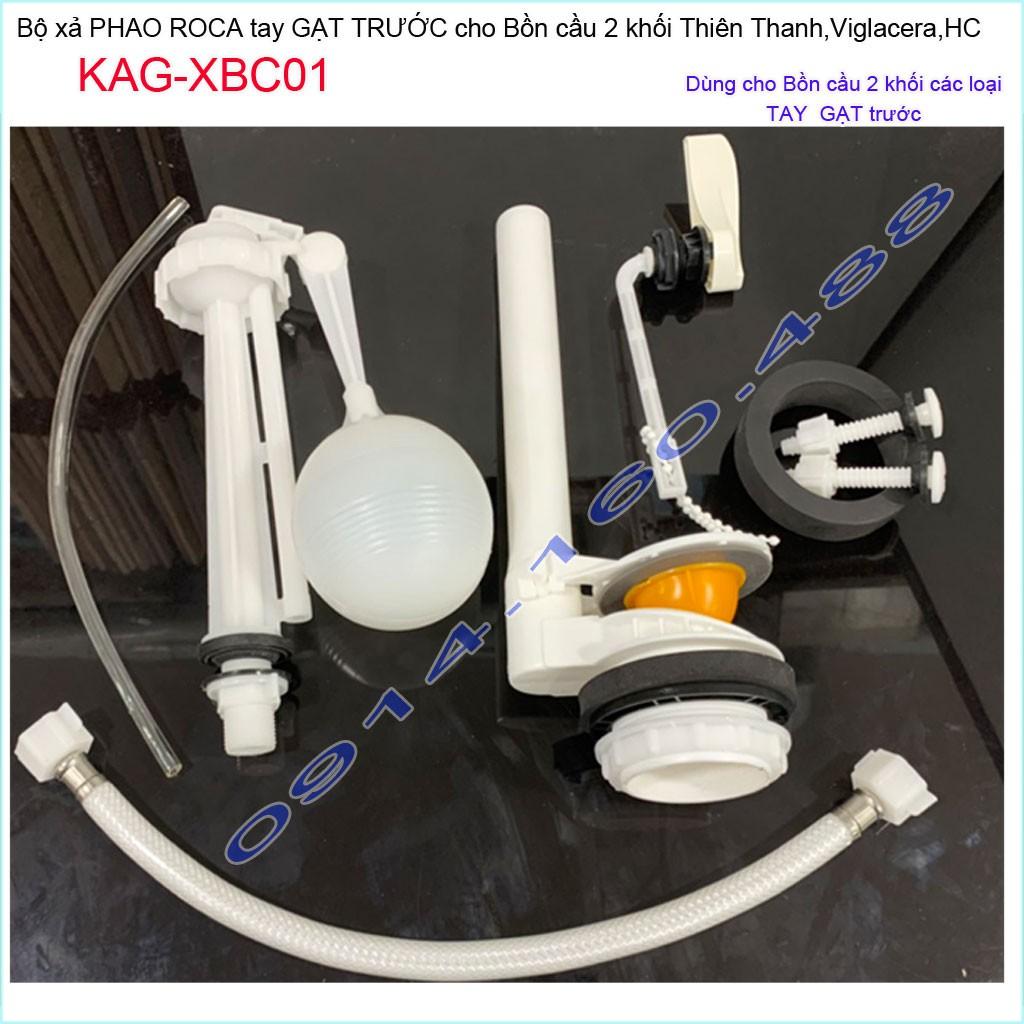 Bộ xả cầu gạt phổ thông 2 khối KAG-XBC01 trọn bộ best sales the toilet flush bộ xả cầu gạt xả mạnh thoát nước nhanh