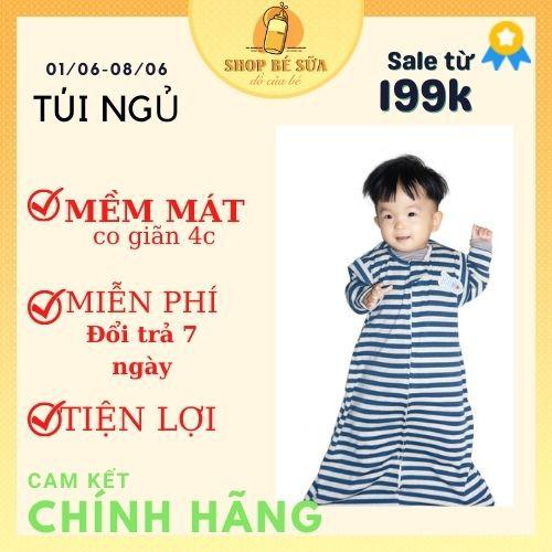 Túi Ngủ Cho Bé Cao Cấp Có Ống Tay Tháo Rời - Bé từ 3 Tháng Đến 5 Tuổi -Nhộng Chũn Hè Thu Đông Mã TNHT01