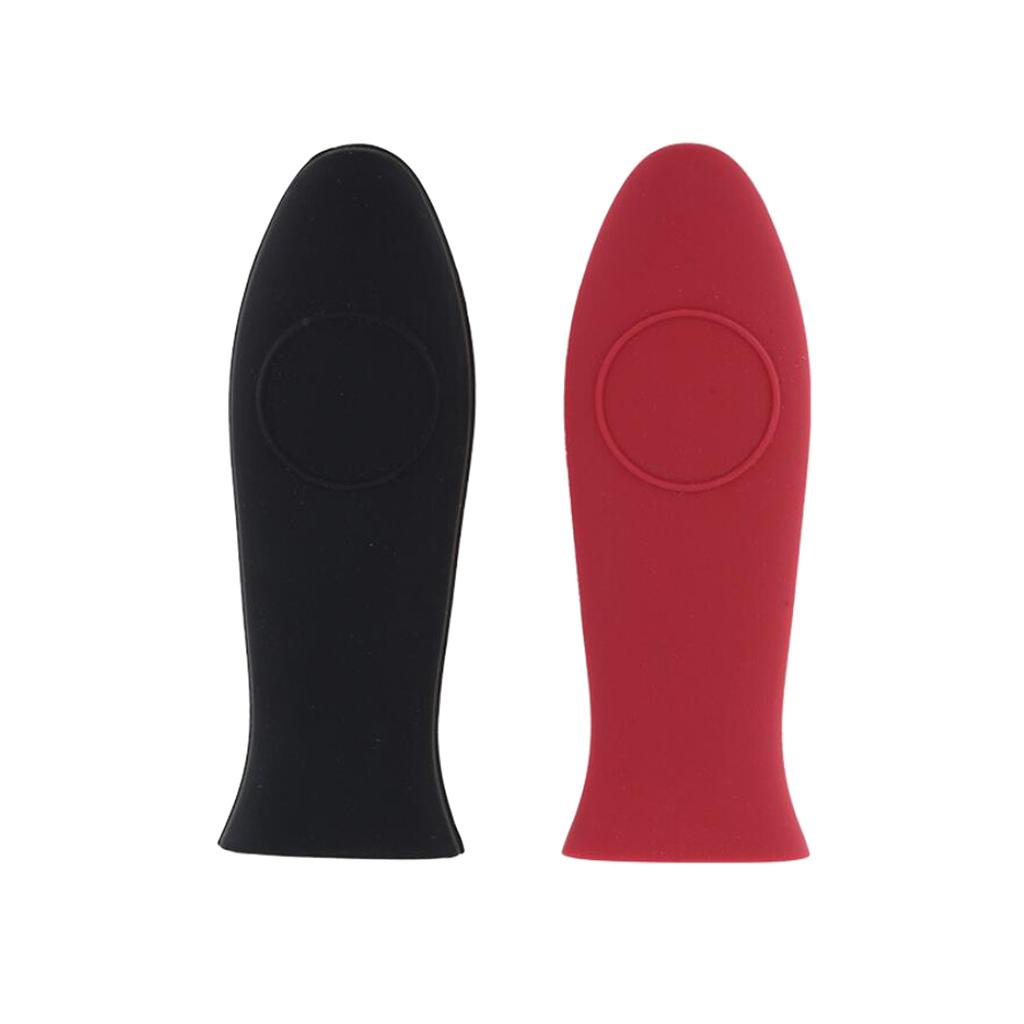2 Silicone Hot Handle Holder Pot Holder Cast Iron Skillets Sleeve Cover Grip