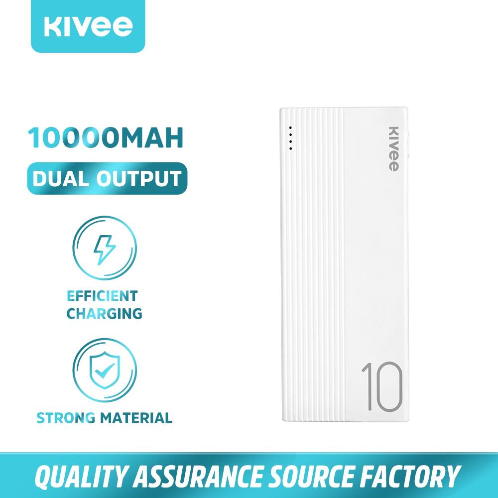 Pin Sạc Dự Phòng Di Động Kivee PT810 10000mah dung lượng pin tích hợp- Hàng Chính Hãng