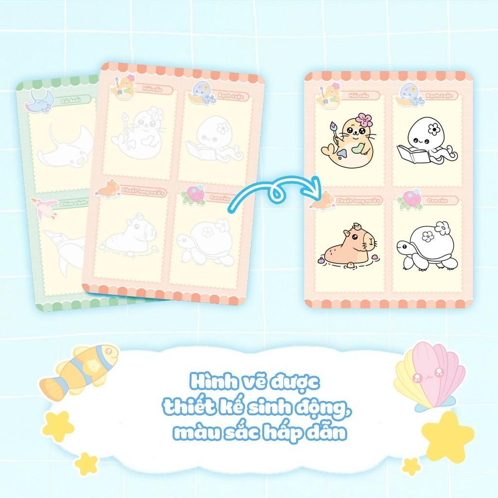 Sách - Tập Vẽ Theo Nét - Thế Giới Đại Dương - Megabook