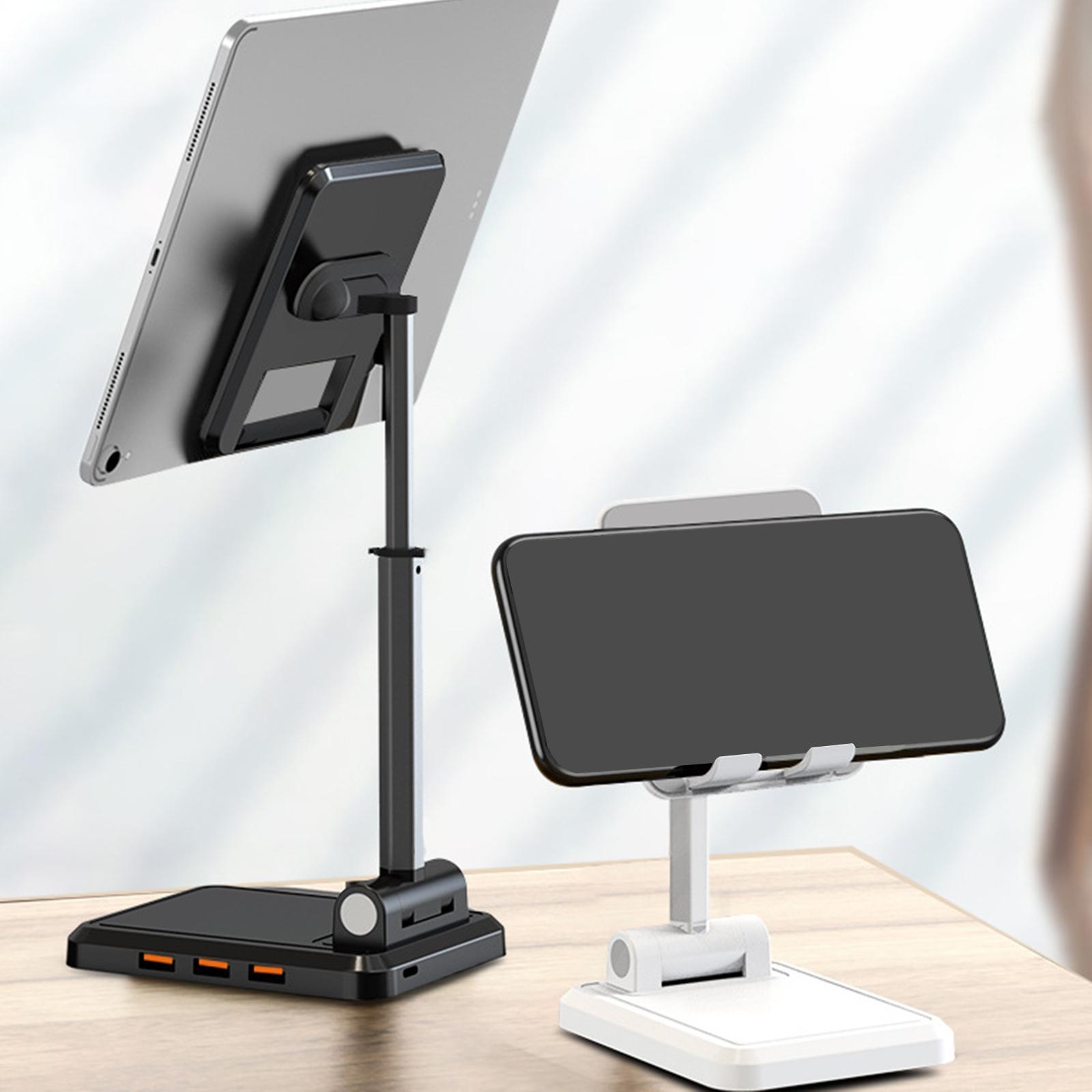Foldable Desktop Phone Holder Charging Stand for Tablet Meeting Travel