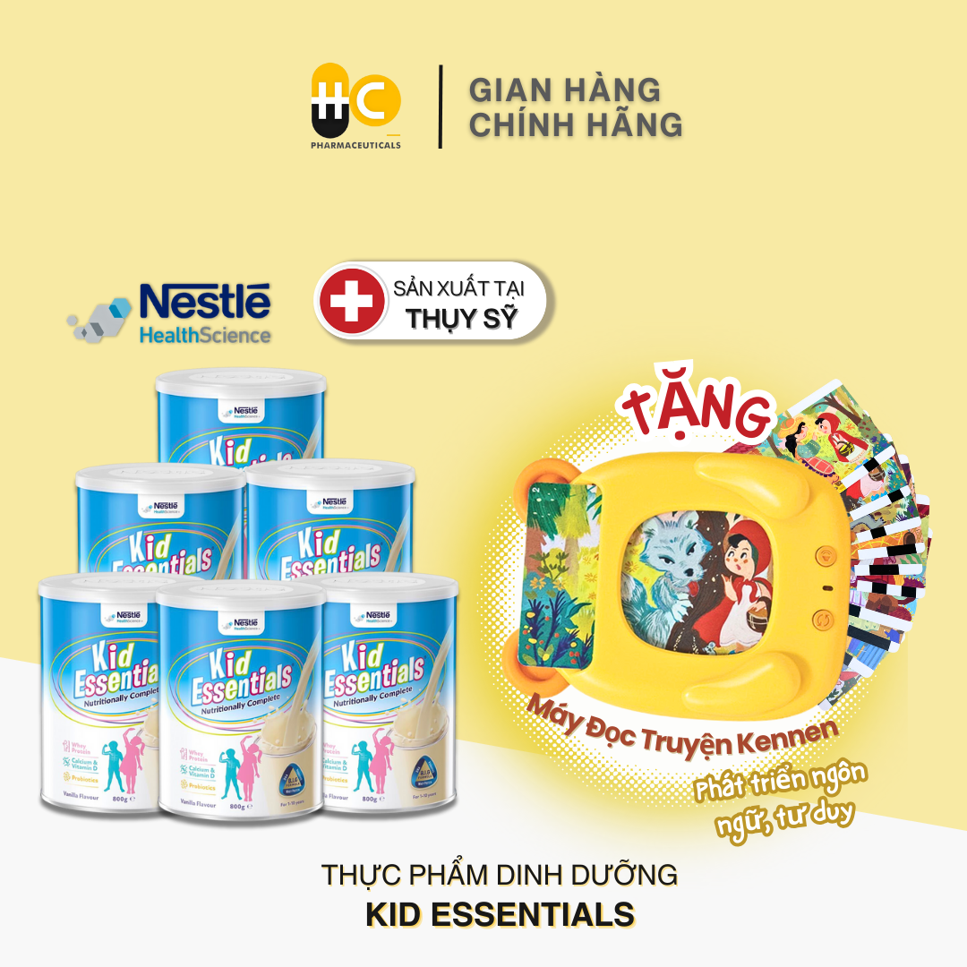 Combo 6 Lon Sữa Kid Essentials Cho Trẻ Biếng Ăn, Chậm Tăng Cân 800g - Bao Bì Mới [NHẬP KHẨU CHÍNH HÃNG]