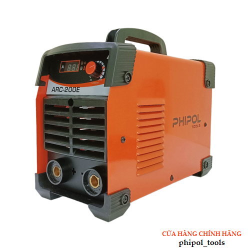 Máy hàn PHIPOL TOOLS ARC-200E chuyên hàn que 3.2 ly, dòng điện 220V, kèm nhiều phụ kiện - Hàng Chính Hãng