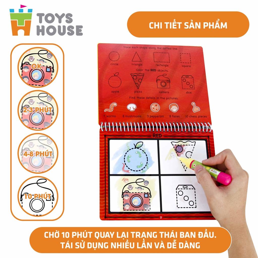 Sách tô màu bút nước thần kỳ ToysHouse cho trẻ em 3-4-5 tuổi, giúp trẻ em phát triển kỹ năng Montessori