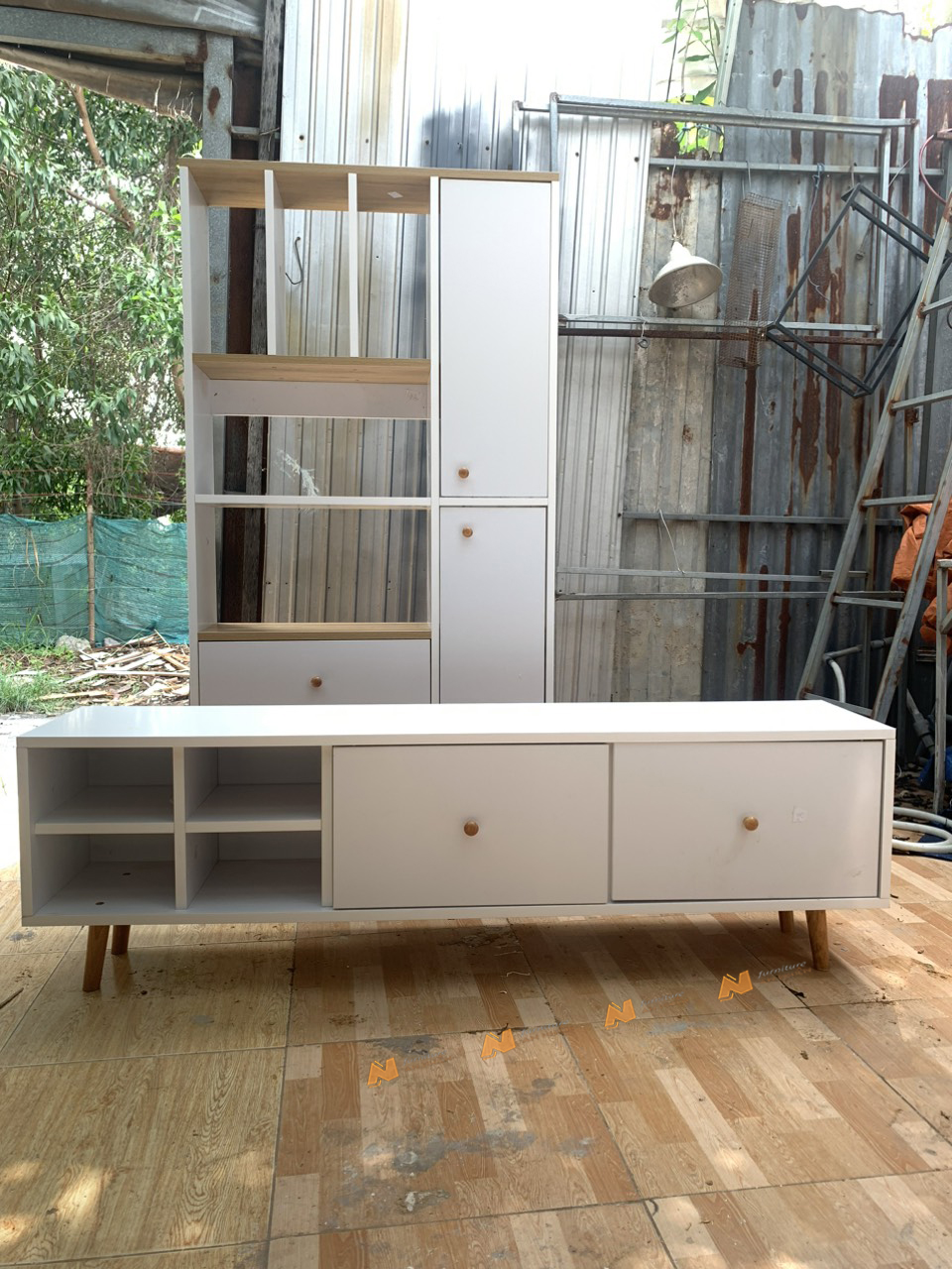 Made in VN Kệ tivi gia đình gỗ mdf 17mm công ty Mộc Phát độ bền trên 30 năm đẹp sang trọng AN55