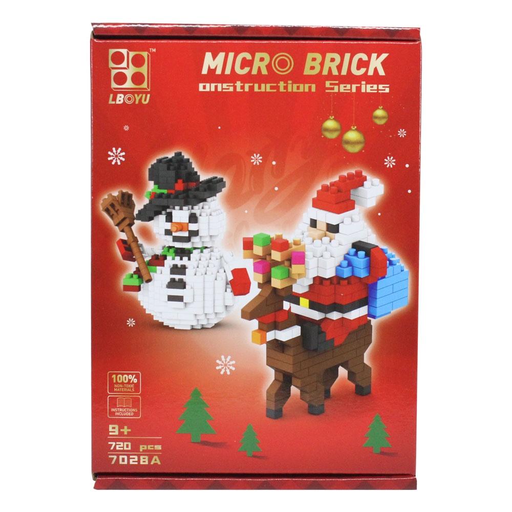 Bộ đồ chơi micro blocks - xếp khối người tuyết- ông già Noel VBC-7028A