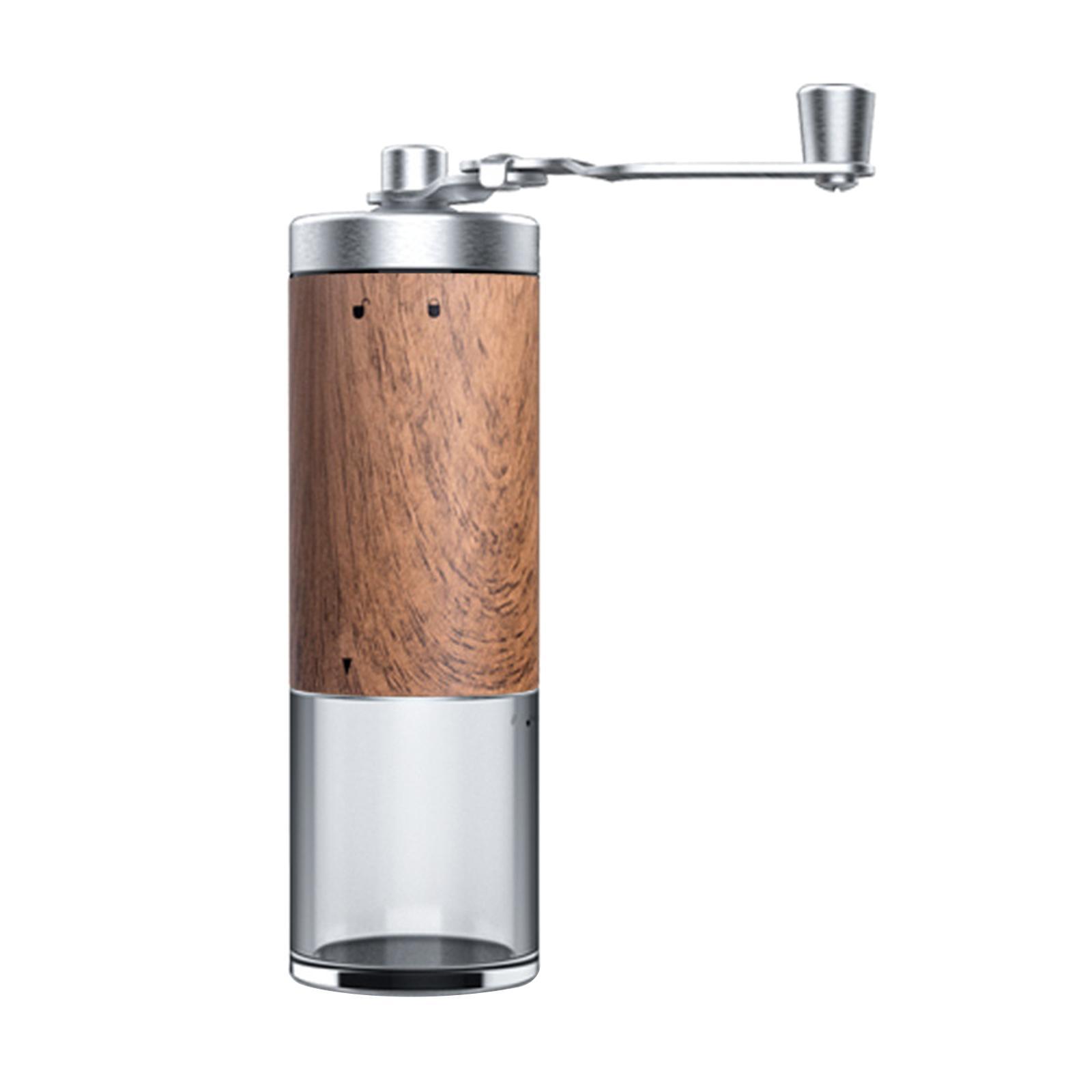 Manual Coffee Grinder Stainless Steel Hand Crank Conical Burr Mill for Beans