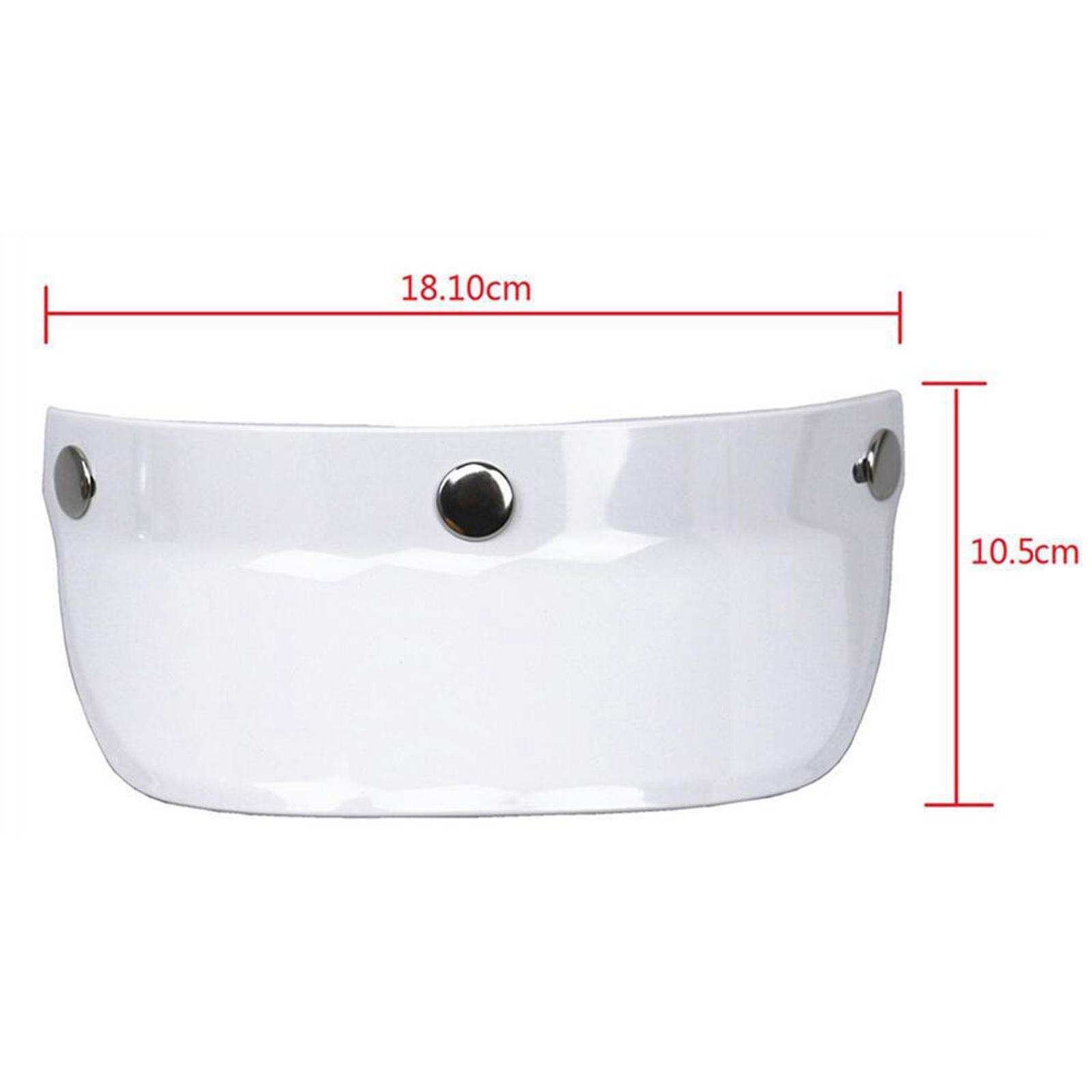 2x Motorcycles Peak Open Face Shade Protector