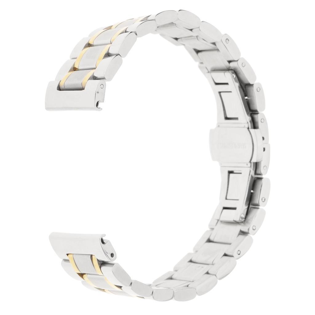 Stainless Steel Solid Links  Strap Butterfly Buckle Belt