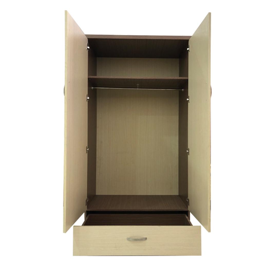 Tủ Áo 2 Cánh Gỗ Công Nghiệp MDF Melamine