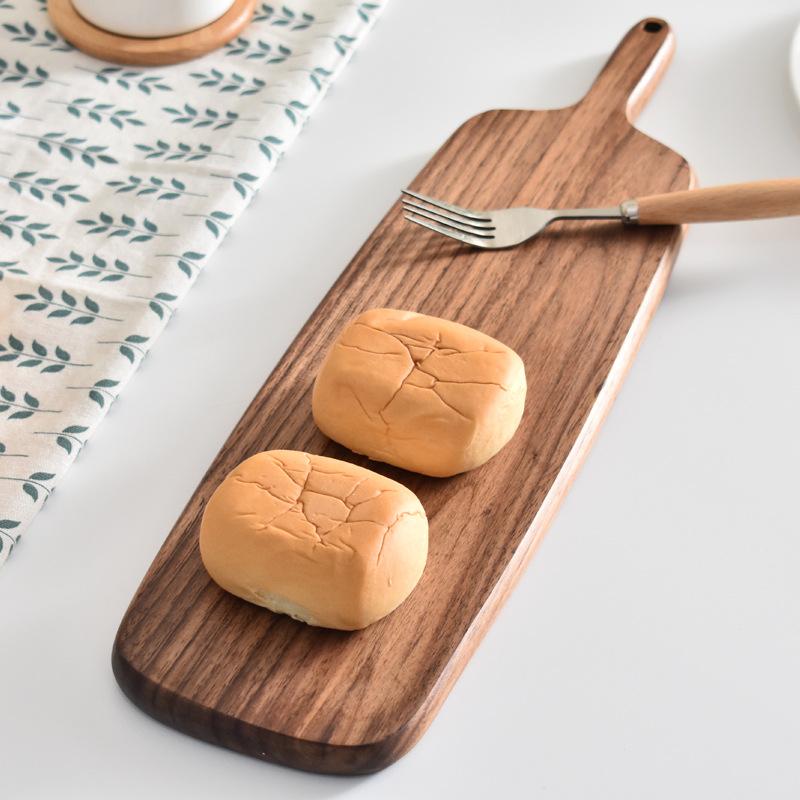 Chất Lượng Nhà Bếp Gỗ Thớt Khối Vân Sồi Óc Chó Bàn Cắt Bánh Pizza Bánh Mì Trái Cây Khay Sushi Hangable Chống Trơn Trượt Dụng Cụ Nhà Bếp
