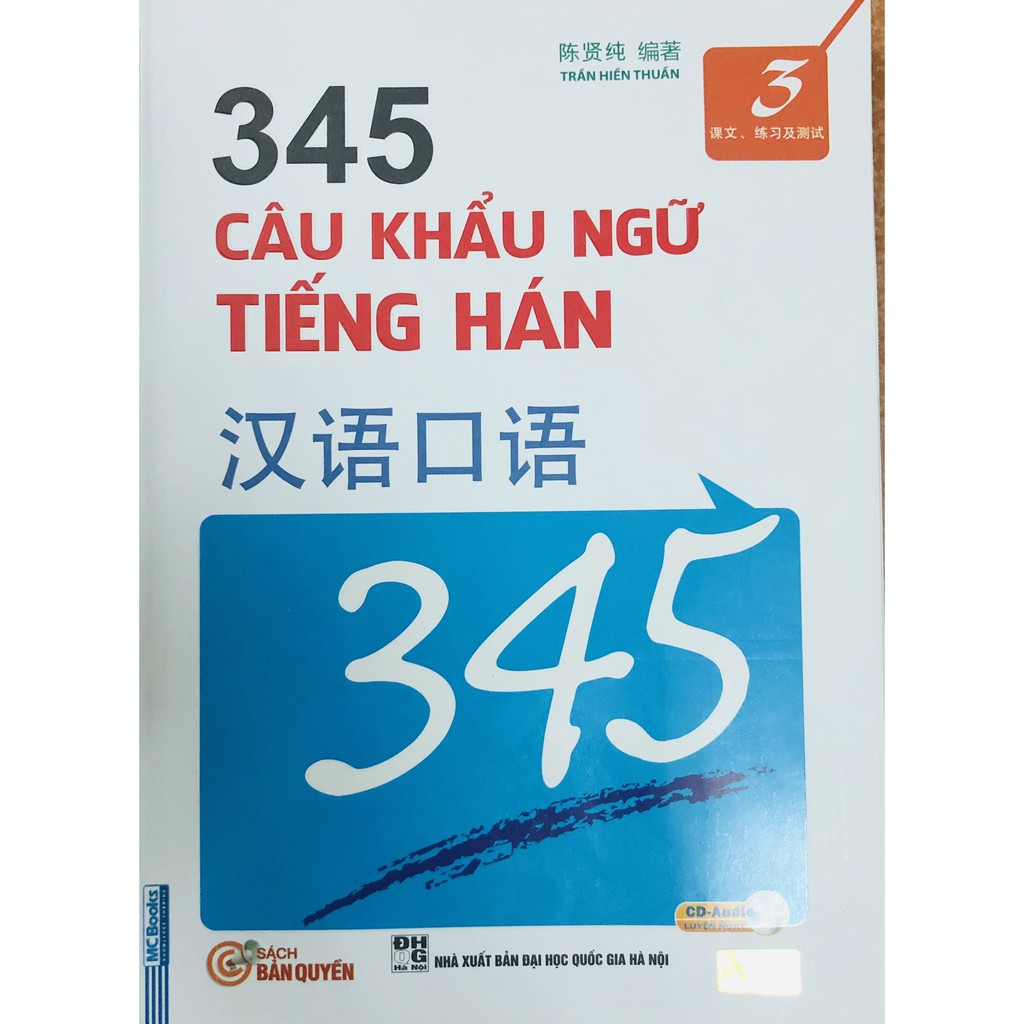 Combo 2 Cuốn 345 Câu Khẩu Ngữ Tiếng Hán Tập 3 + Tập 4 (Bản Tiếng Việt)