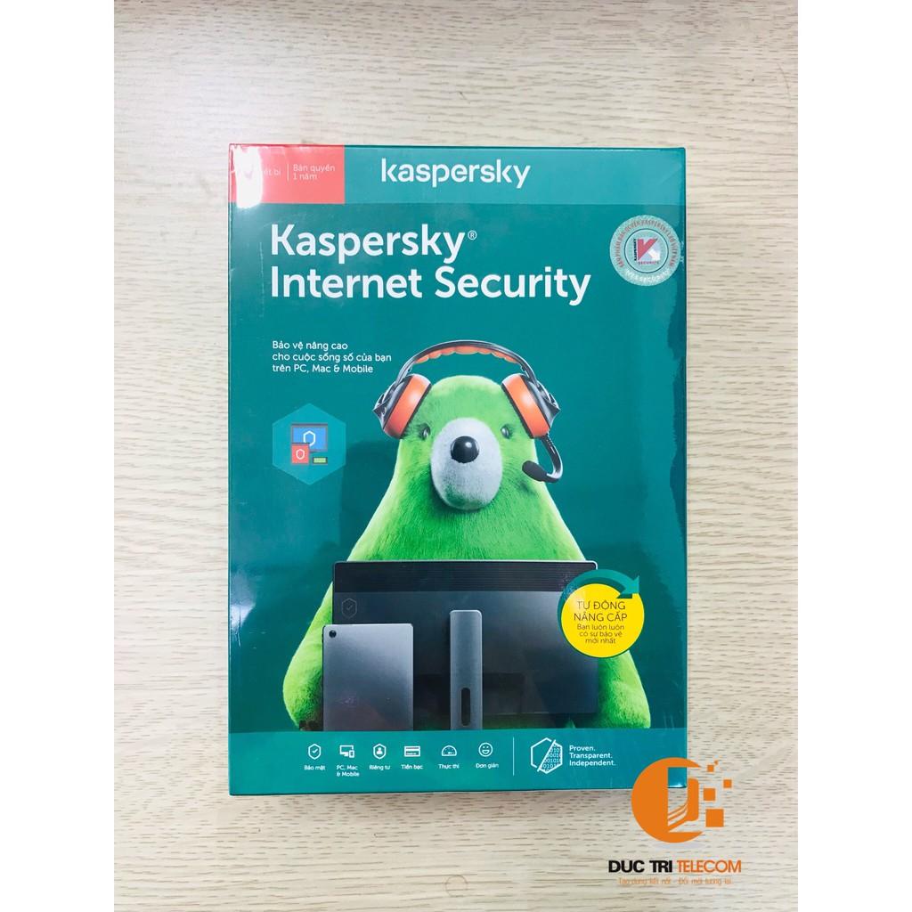 Phần Mềm Kaspersky Internet Security 1-5PC/1Year