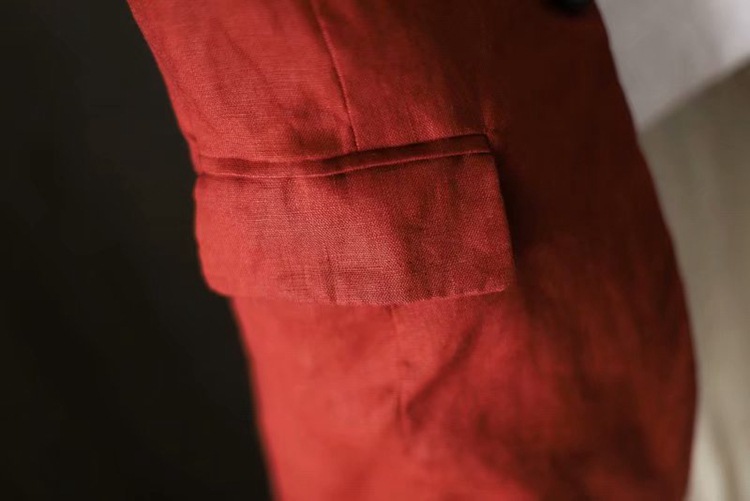 Hình ảnh Áo vest Blazer Linen nữ túi bổ nắp 1 khuy trẻ trung ArcticHuntẻ, thời trang thương hiệu chính hãng