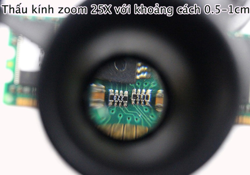 Kính lúp đeo mắt có đèn M2 zoom (10X-15X-20X-25X)