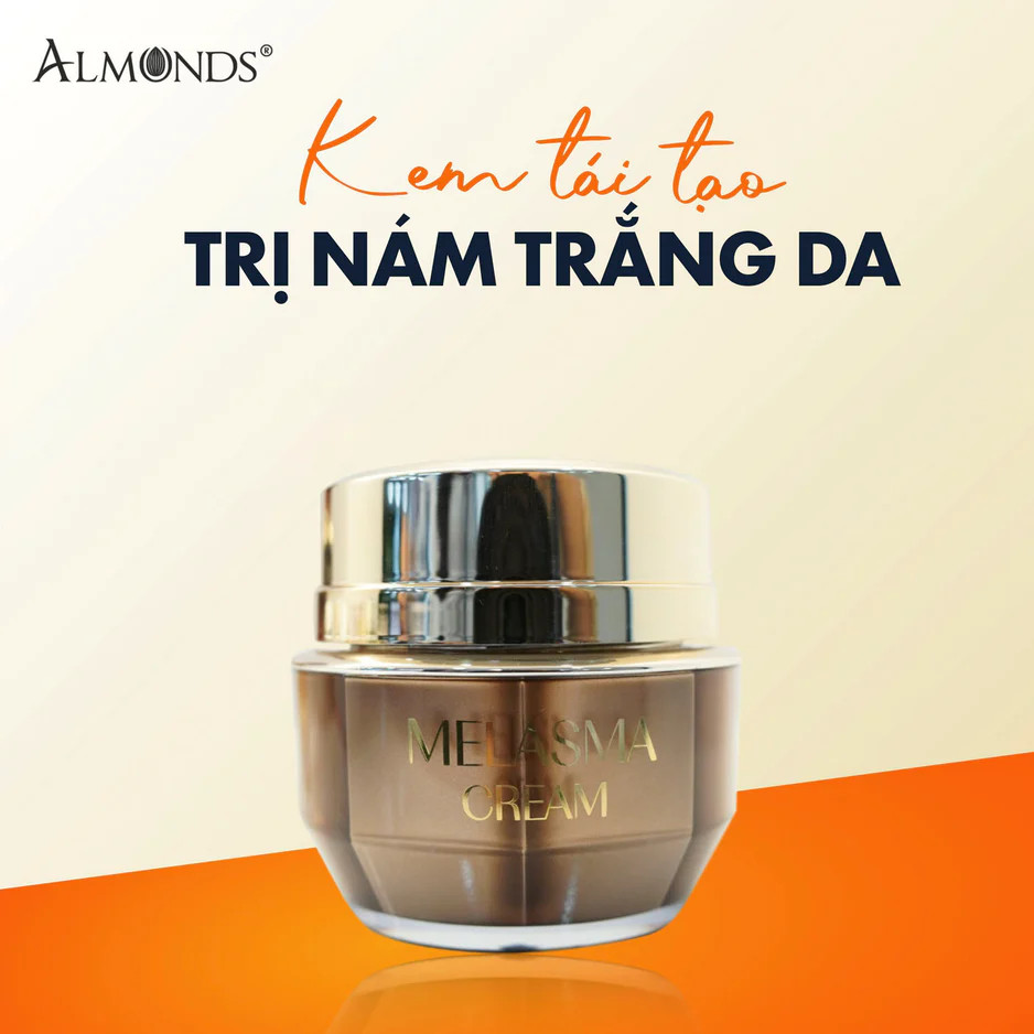 Kem Tái Tạo đánh bay Nám Almonds Melasma Cream 20g