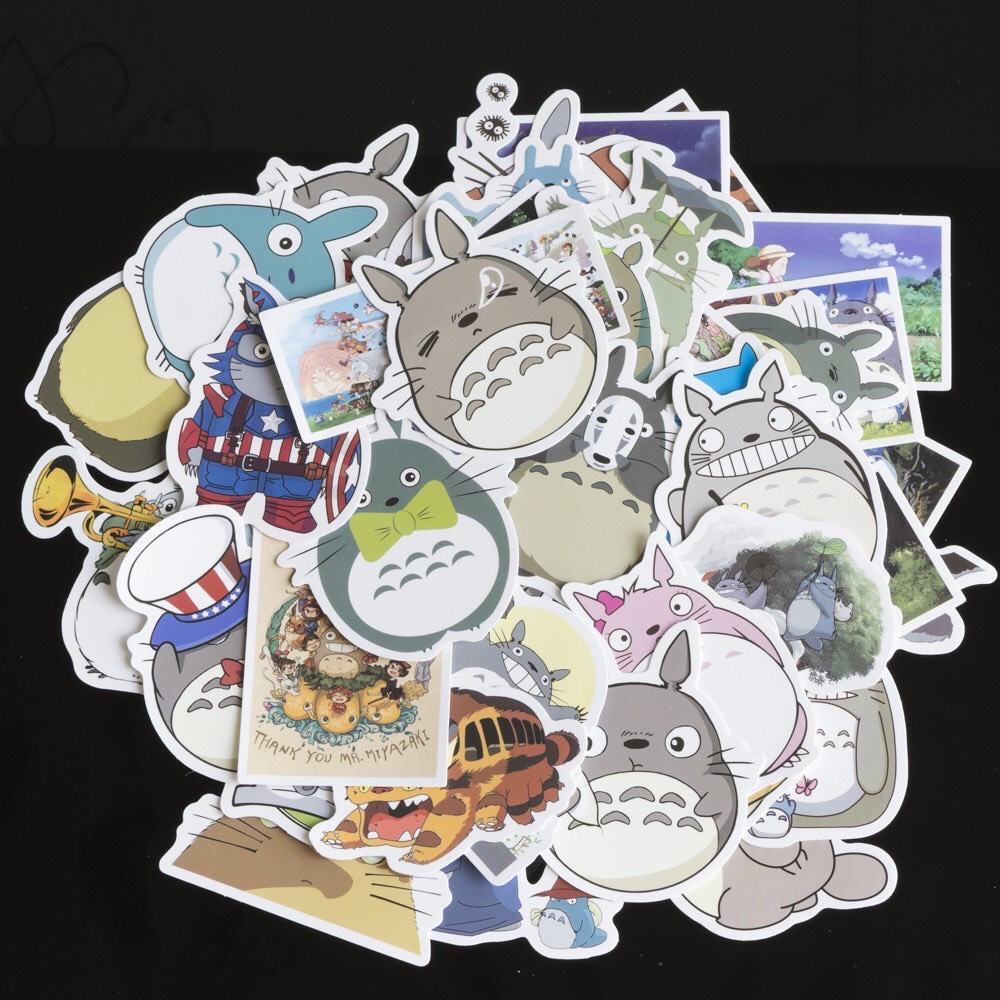 Sticker Totoro set 30 ảnh có ép lụa