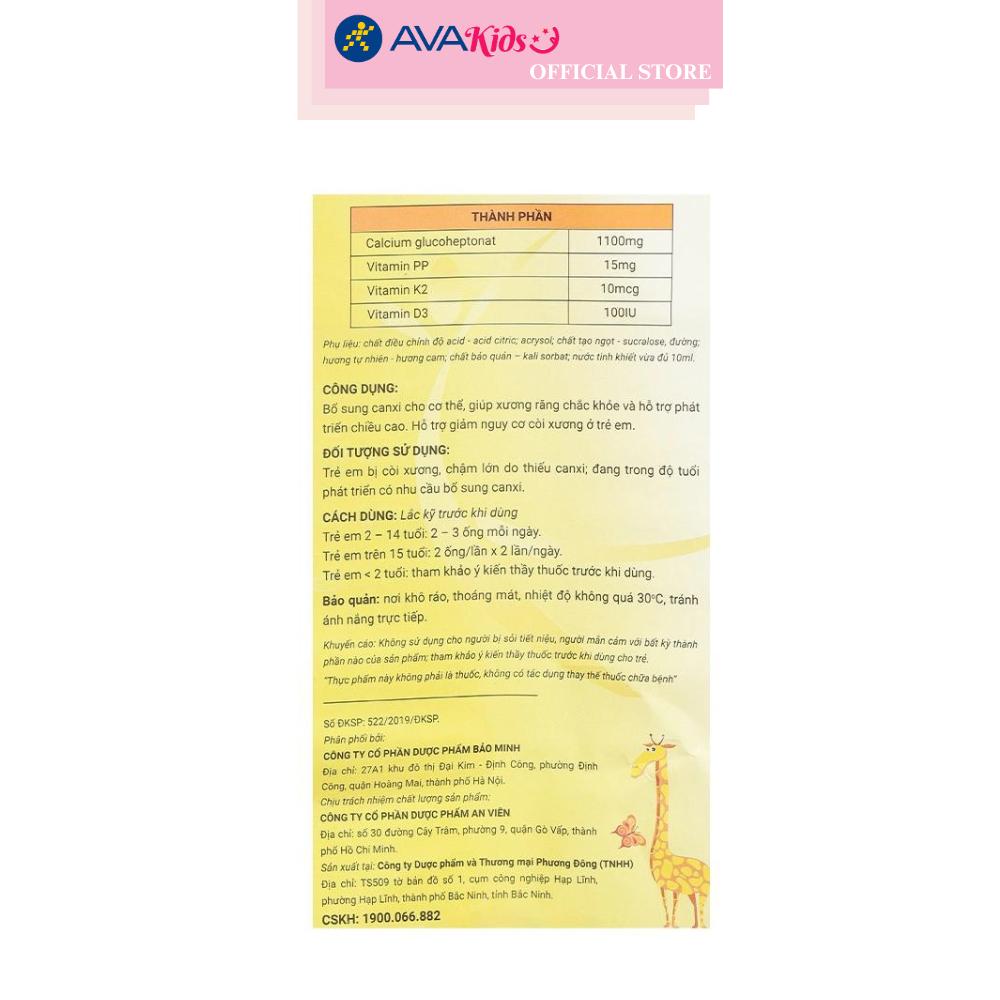 Siro Avisure Calkid hỗ trợ phát triển chiều cao 30 ống (từ 2 tuổi)