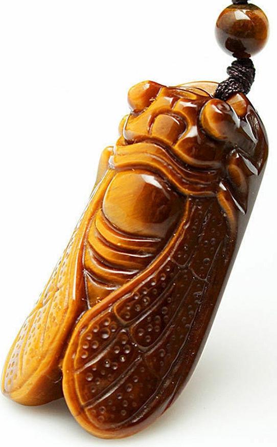 Mặt Dây Chuyền Ngọc Thiền Đá Mắt Hổ