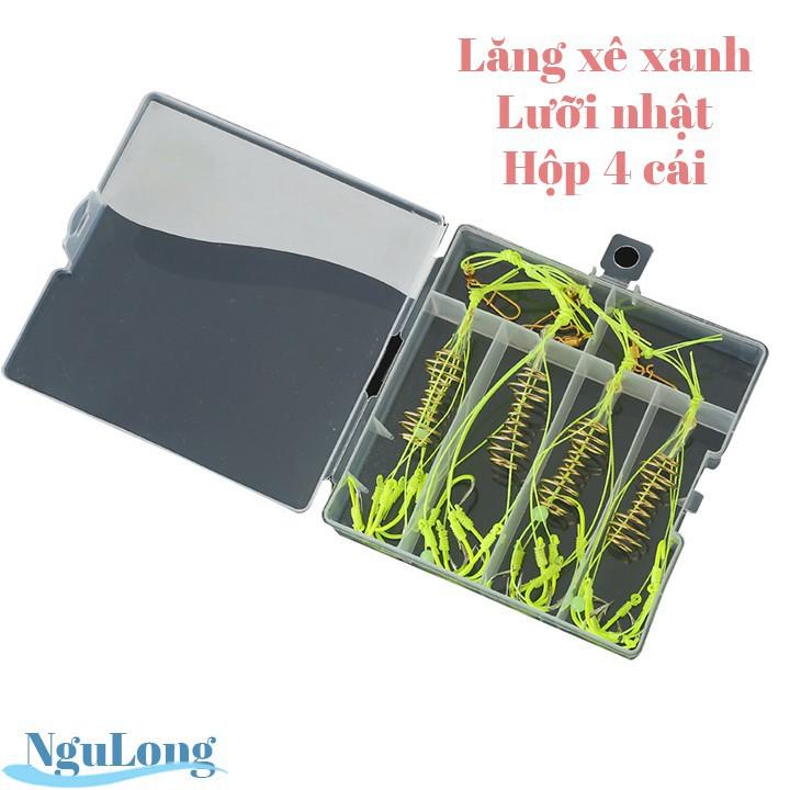 Hộp 4 lưỡi câu lăng xê lưỡi nhật