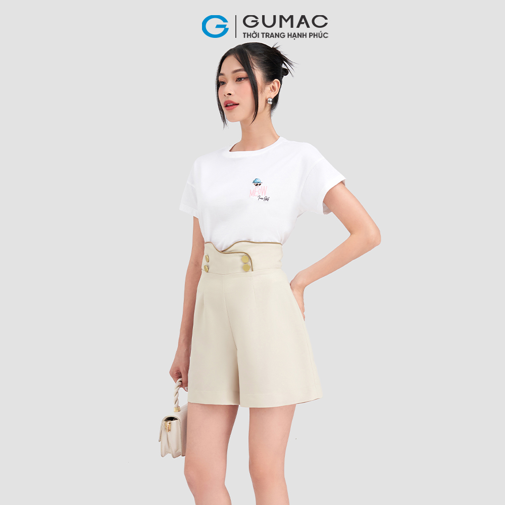 Quần short lưng kiểu GUMAC QD03070