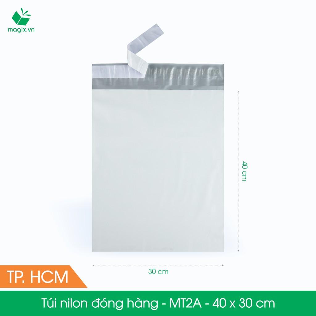 MT2A - 40x30 cm - 200 túi nilon 2 lớp đóng hàng thay thùng hộp carton