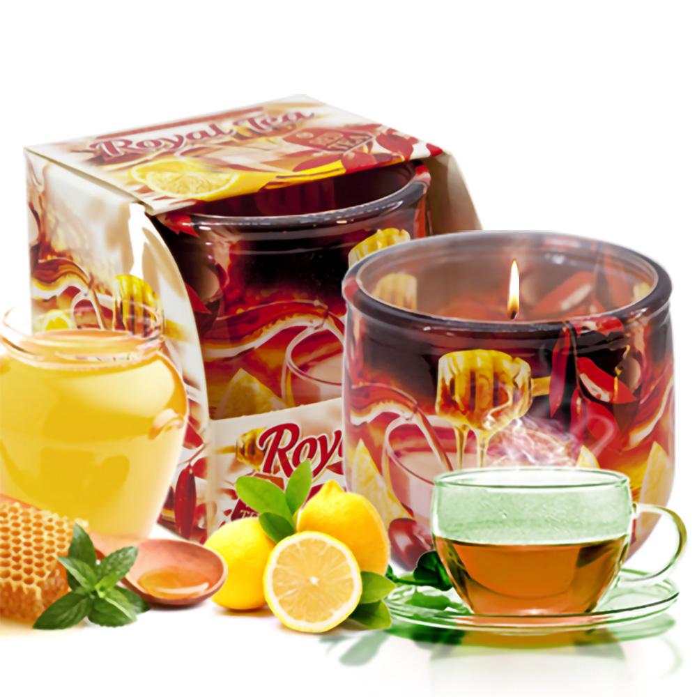 Ly nến thơm tinh dầu Bartek Royal Tea 100g QT025833 - trà hoàng gia, nến trang trí, thơm phòng, thư giãn, Hỗ trợ khử mùi (giao mẫu ngẫu nhiên)