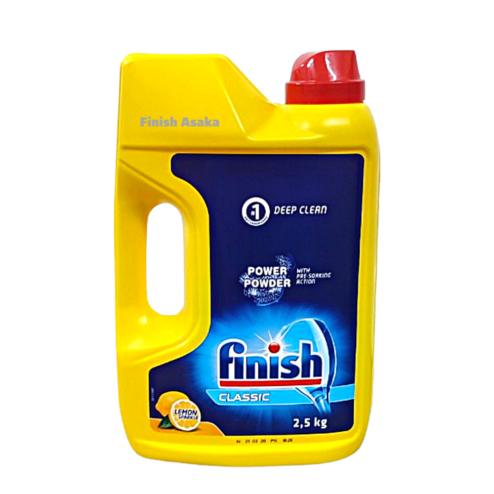 Bột Finish Classic Can 2,5kg, Hương Chanh - Chính hãng.