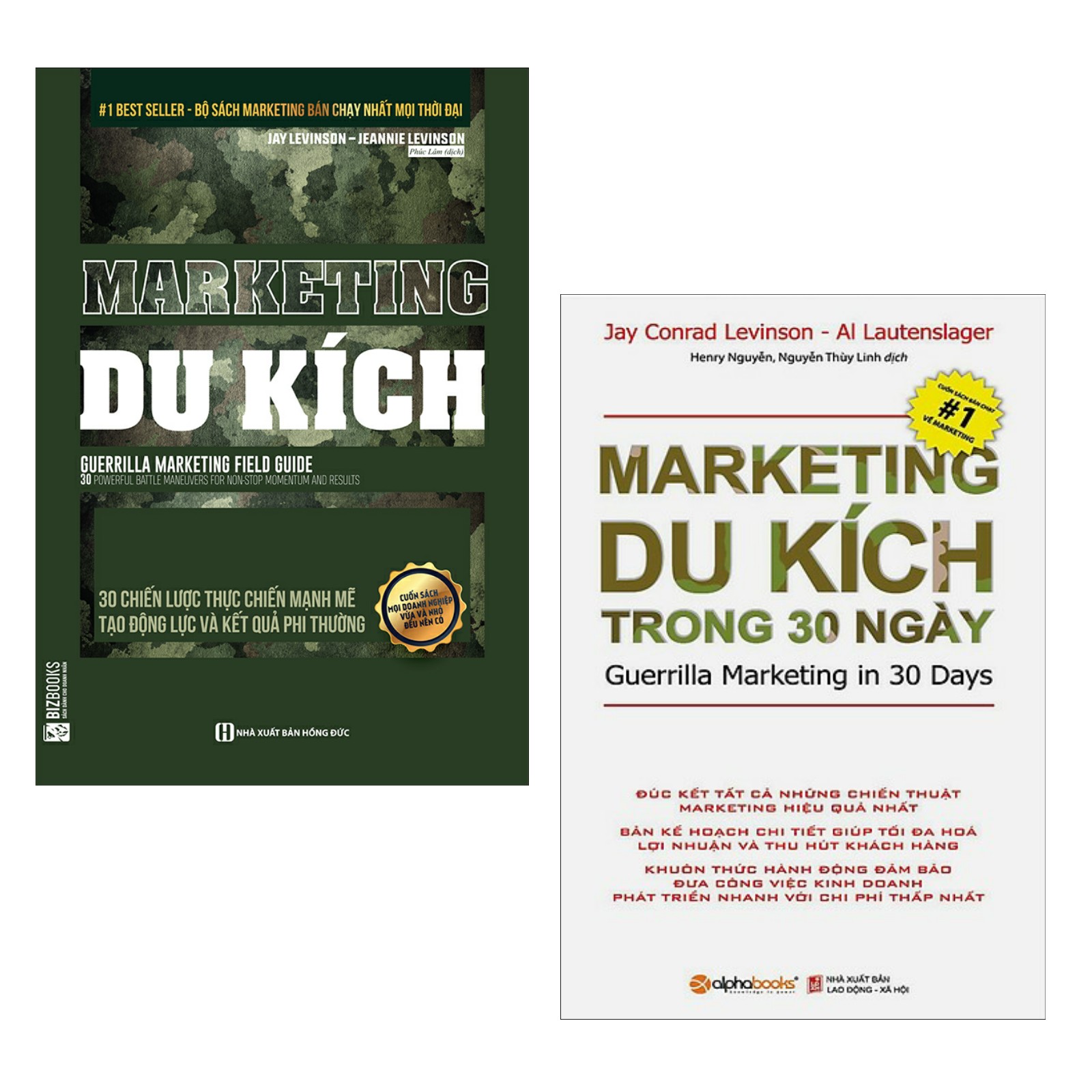 Combo 2 Cuốn Sách Marketing Cực Hay: Marketing Du Kích - 30 Chiến Lược Thực Chiến Mạnh Mẽ Tạo Động Lực Và Kết Quả Phi Thường + Marketing Du Kích Trong 30 Ngày (Tái Bản 2018) / Sách Marketing Bán Hàng - Sách Kỹ Năng Làm Việc (Tặng Bookmark Happy Life)