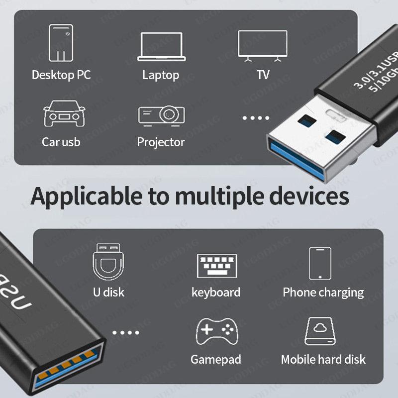 Đầu nối USB 3.0 USB với bộ chuyển đổi USB 5Gbps Gen1 nam sang nam Bộ chuyển đổi USB USB SSD HDD Extender