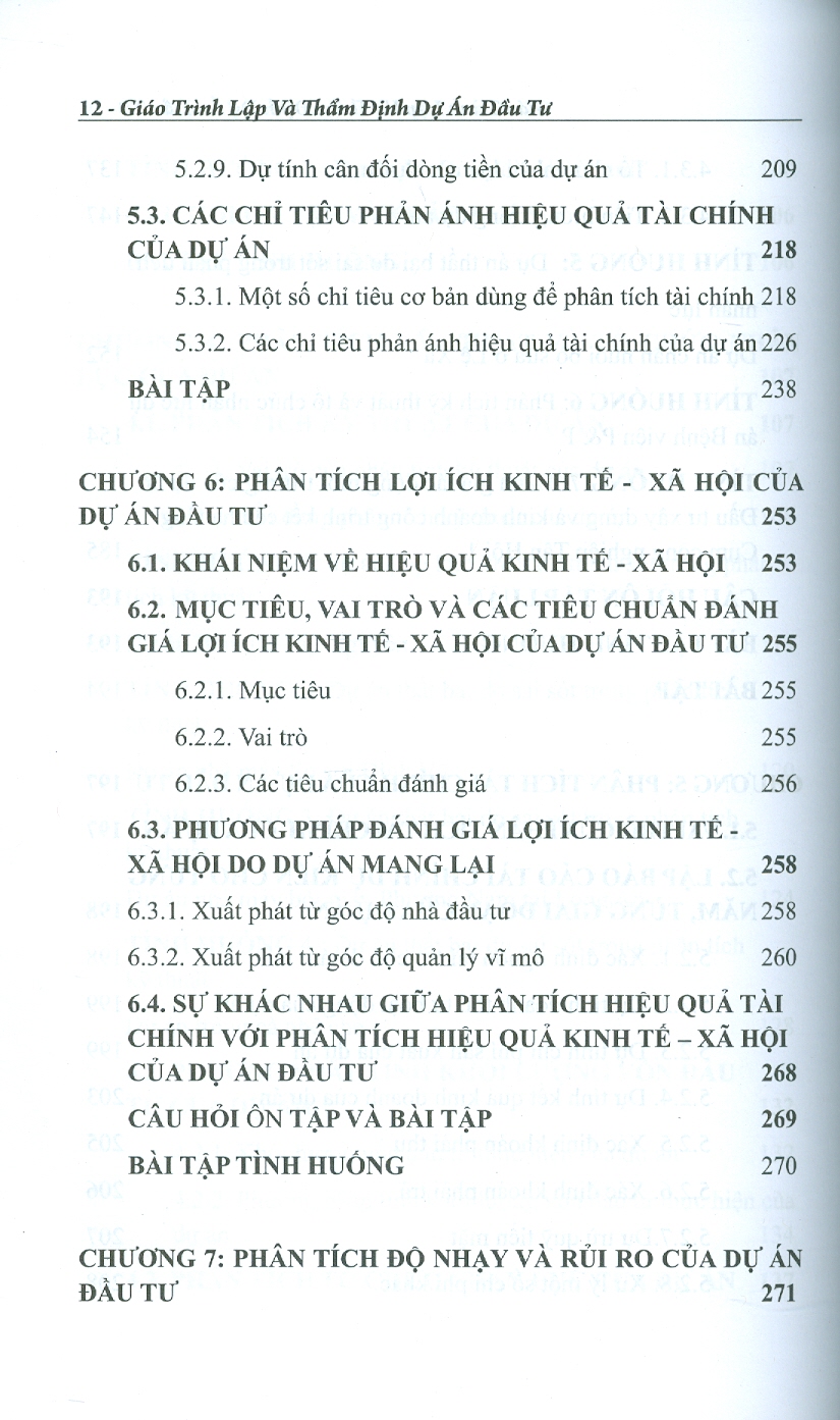 Giáo trình Lập Và Thẩm Định Dự Án Đầu Tư: Lý Thuyết - Tình Huống Thực Tế Và Bài Tập (Sách dành cho những người muốn khởi nghiệp thành công) - Đỗ Phú Trần Tình (Chủ biên); Nguyễn Thanh Huyền; Nguyễn Văn Nên; Trần Thị Kim Đào; Lê Thị Phương Loan)