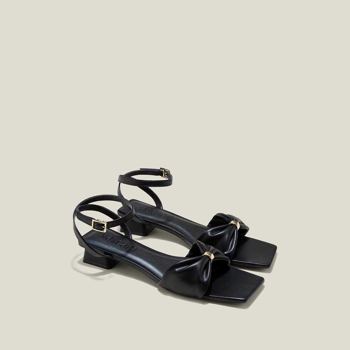 Vascara Giày Sandal Nhấn Quai Nơ Cách Điệu - SDN 0757