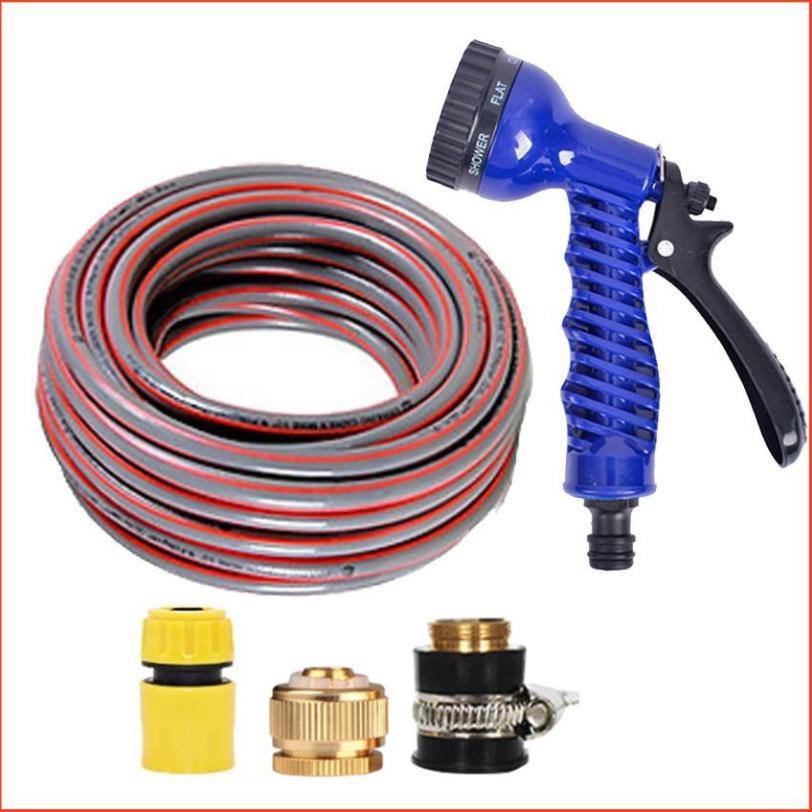 Bộ dây và vòi xịt tăng áp lực nước,rửa xe, tưới cây 7-10m 206843