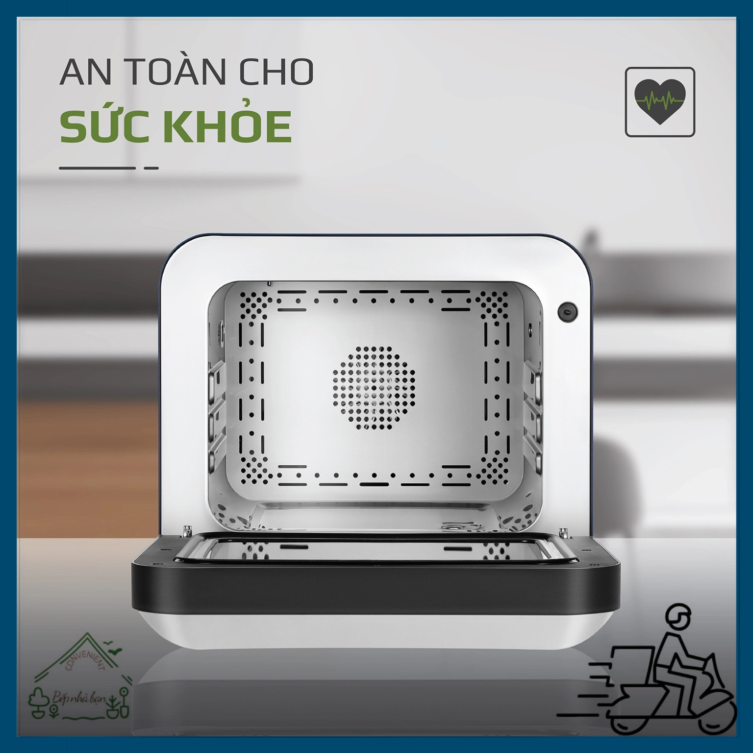 Nồi Chiên Hơi Nước OLIVO SF18 - 50 Chức Năng - Dung Tích 18L - Công Suất 2450W - Hàng Chính Hãng
